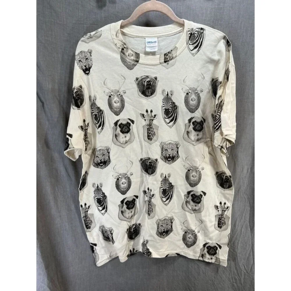 Trophy Room Shirt Adult Large White Short‎ Sleeve Pullover Tee Mens